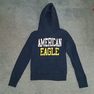 American Eagle Outfitters Navy Pullover Hoodie